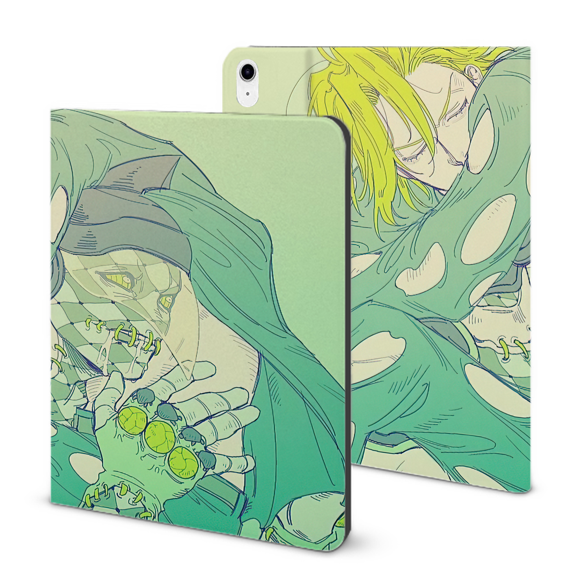 （画像用） ジョジョの奇妙な冒険 JoJo's Bizarre Adventure IPad ケース ブック型 PUレザー TPU 耐衝撃 軽量 薄型 ペン収納なし 全面保護 IPad 各モデル対応